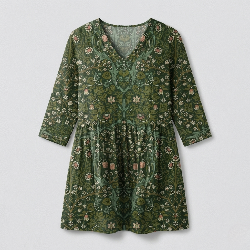 Julie | Fluid V-Neck Long Blouse