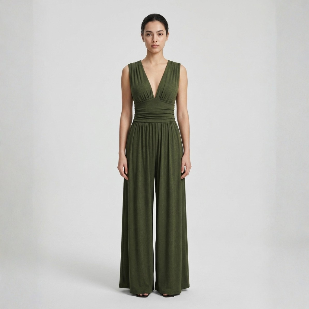 Charity | Sleeveless Wide-Leg Jumpsuit