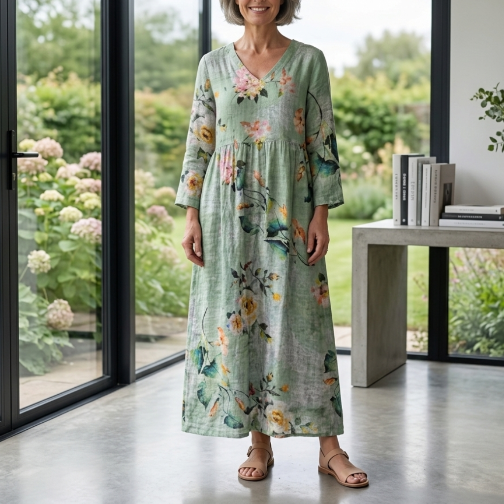 Maya | Floral Summer Midi Dress