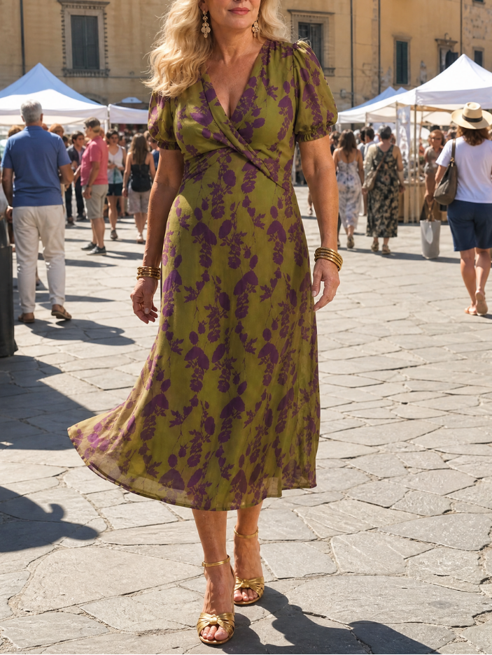 Virel | Relaxed Floral Midi Dress