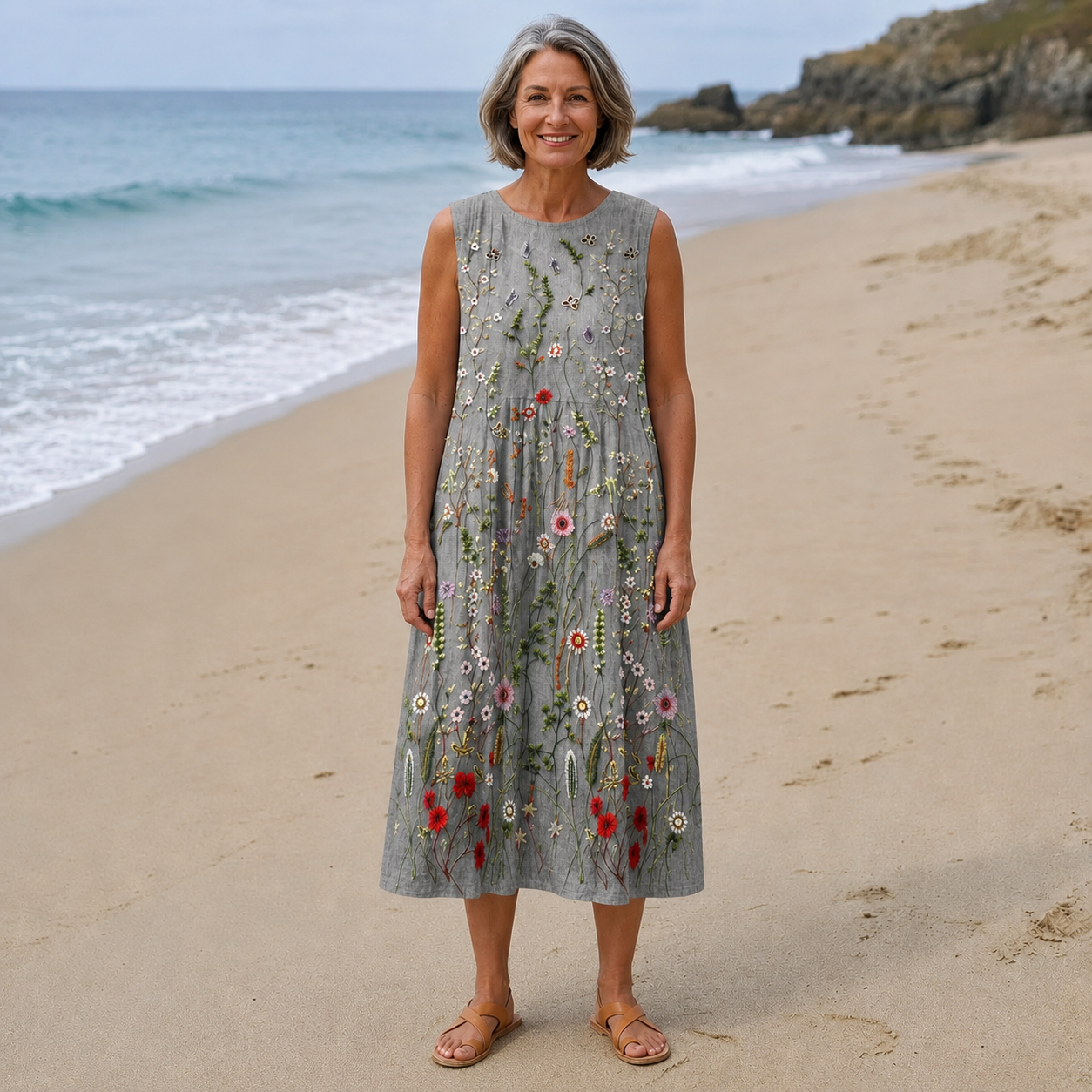 Cara | Wildflower Midi Dress