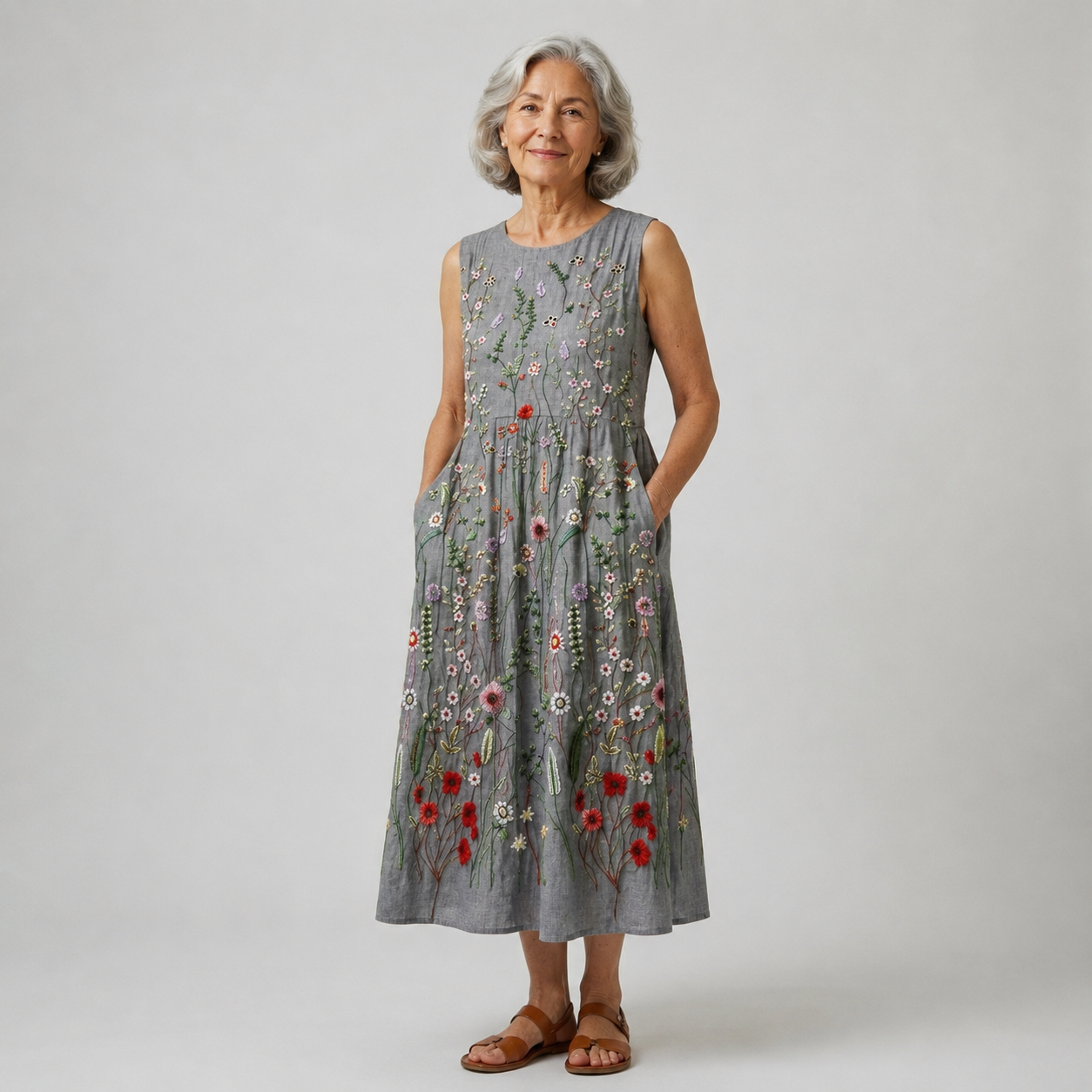 Cara | Wildflower Midi Dress
