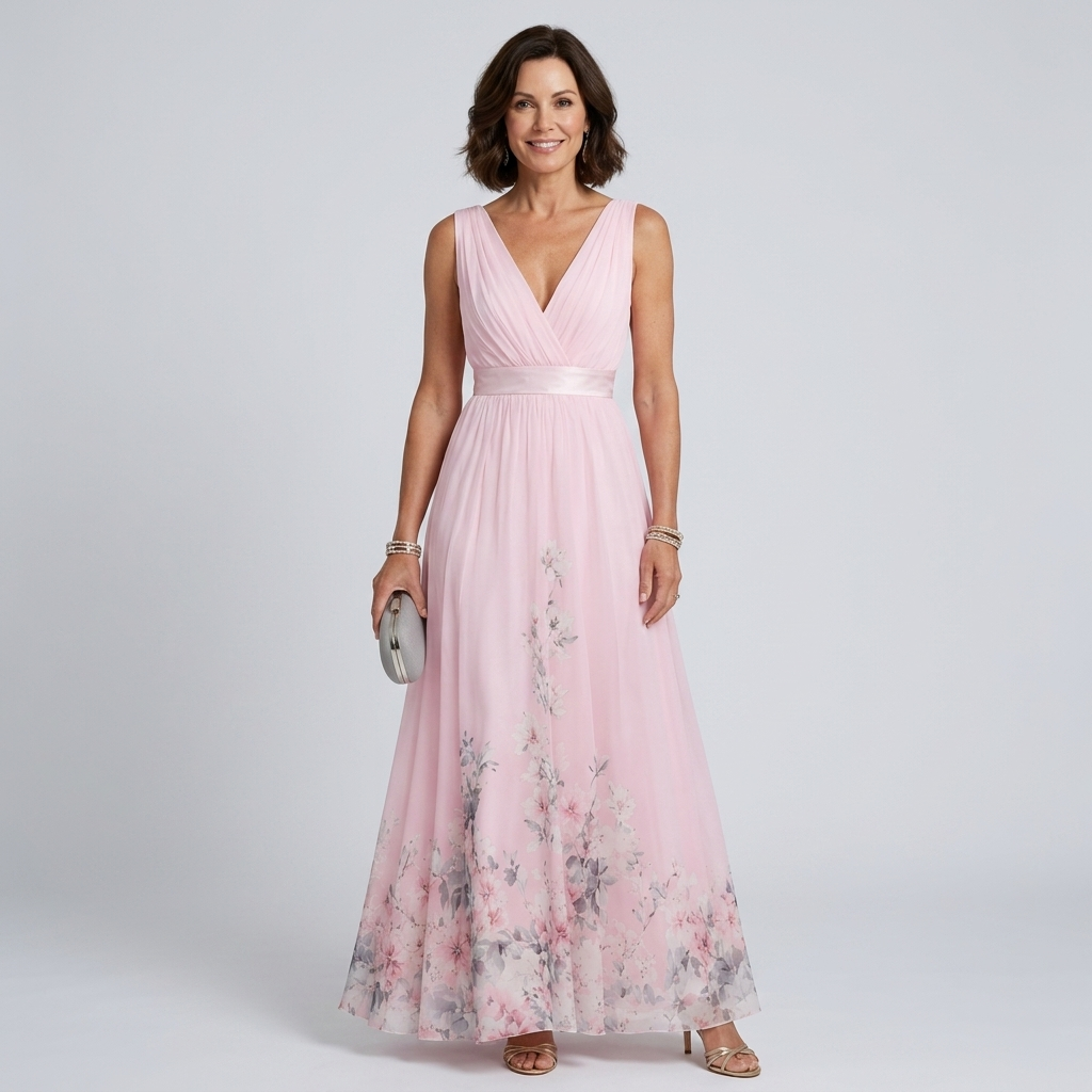 Mica | Sleeveless Floral Maxi Dress