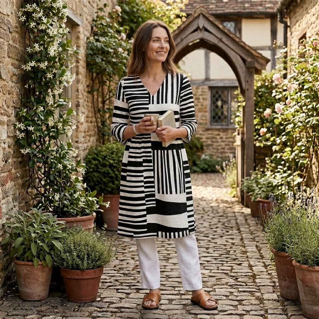 Sophie | Fluid V-Neck Long Blouse