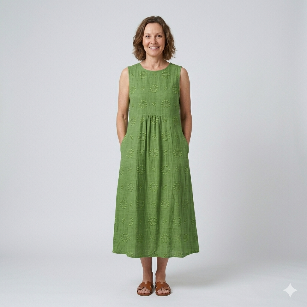 Sara | Patterned Midi Dress