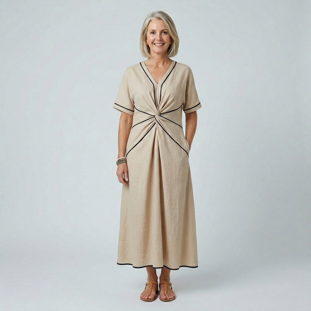 Aurora | Relaxed V-Neck Dress
