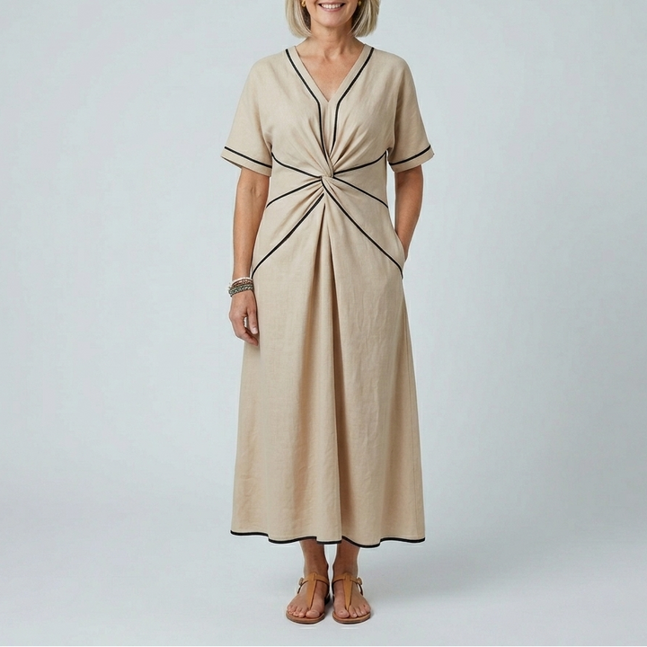 Aurora | Relaxed V-Neck Dress