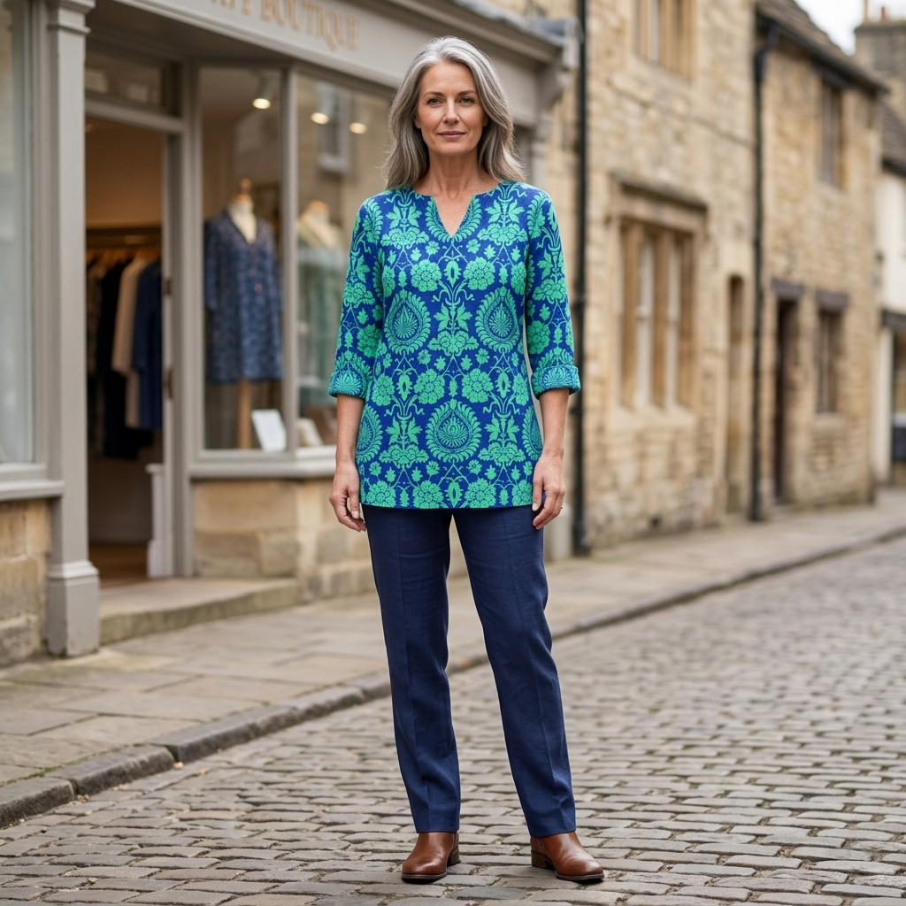 Ines | Relaxed Fluid V-Neck Blouse