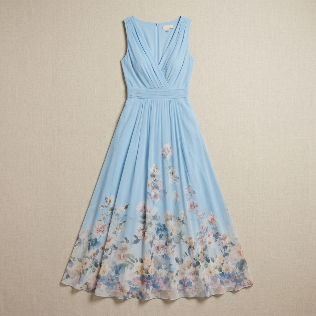 Mica | Sleeveless Floral Maxi Dress