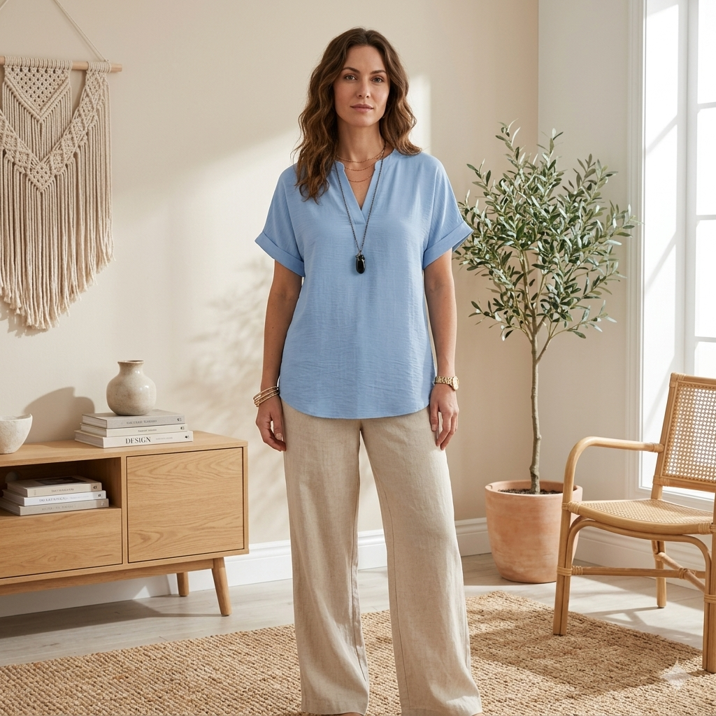 Genneva | Casual Short Sleeve Blouse