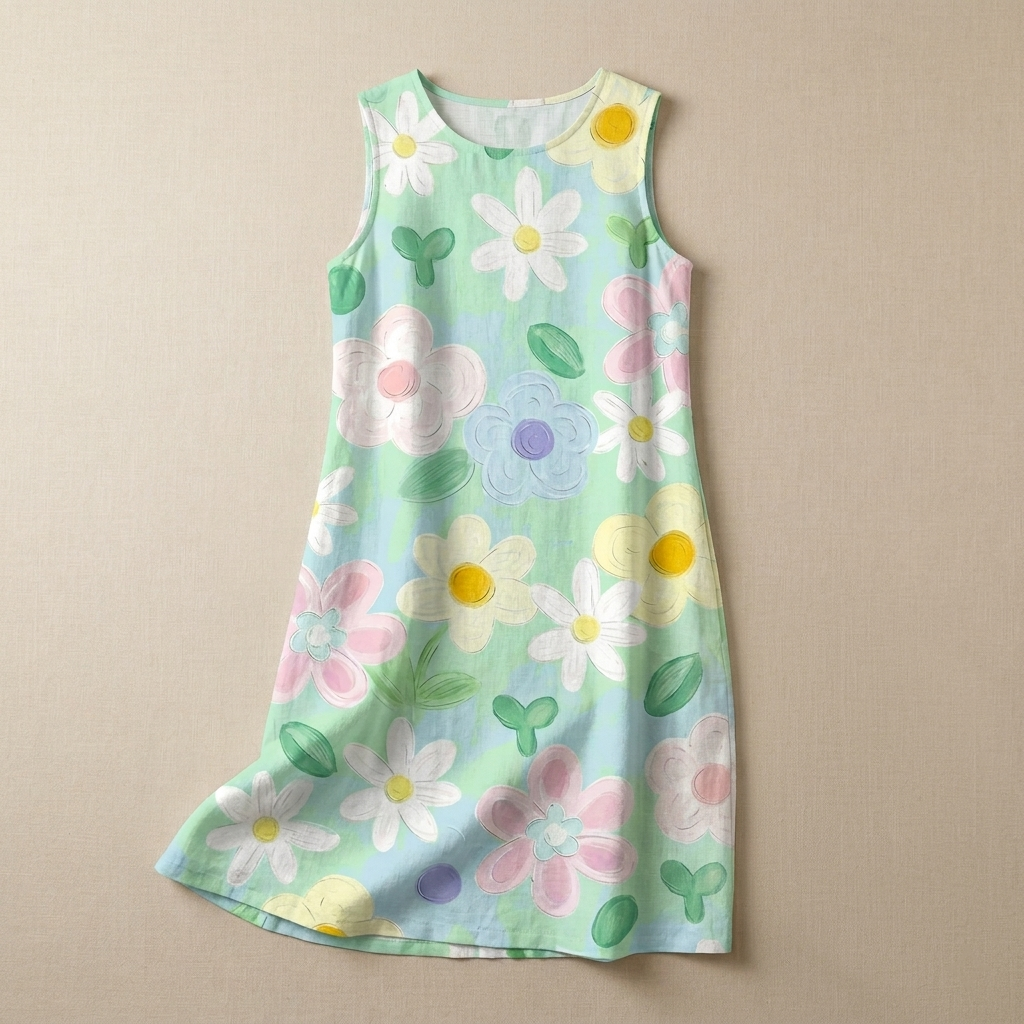 Erin | Pastel Floral Midi Dress