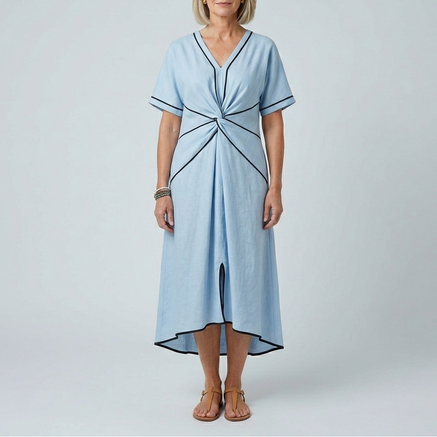 Aurora | Relaxed V-Neck Dress