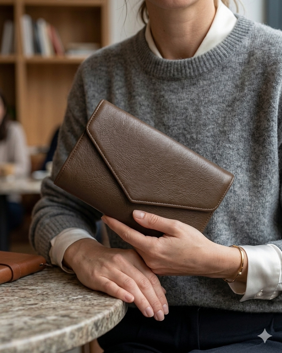 Sabine | Envelope Flap Compact Clutch Bag