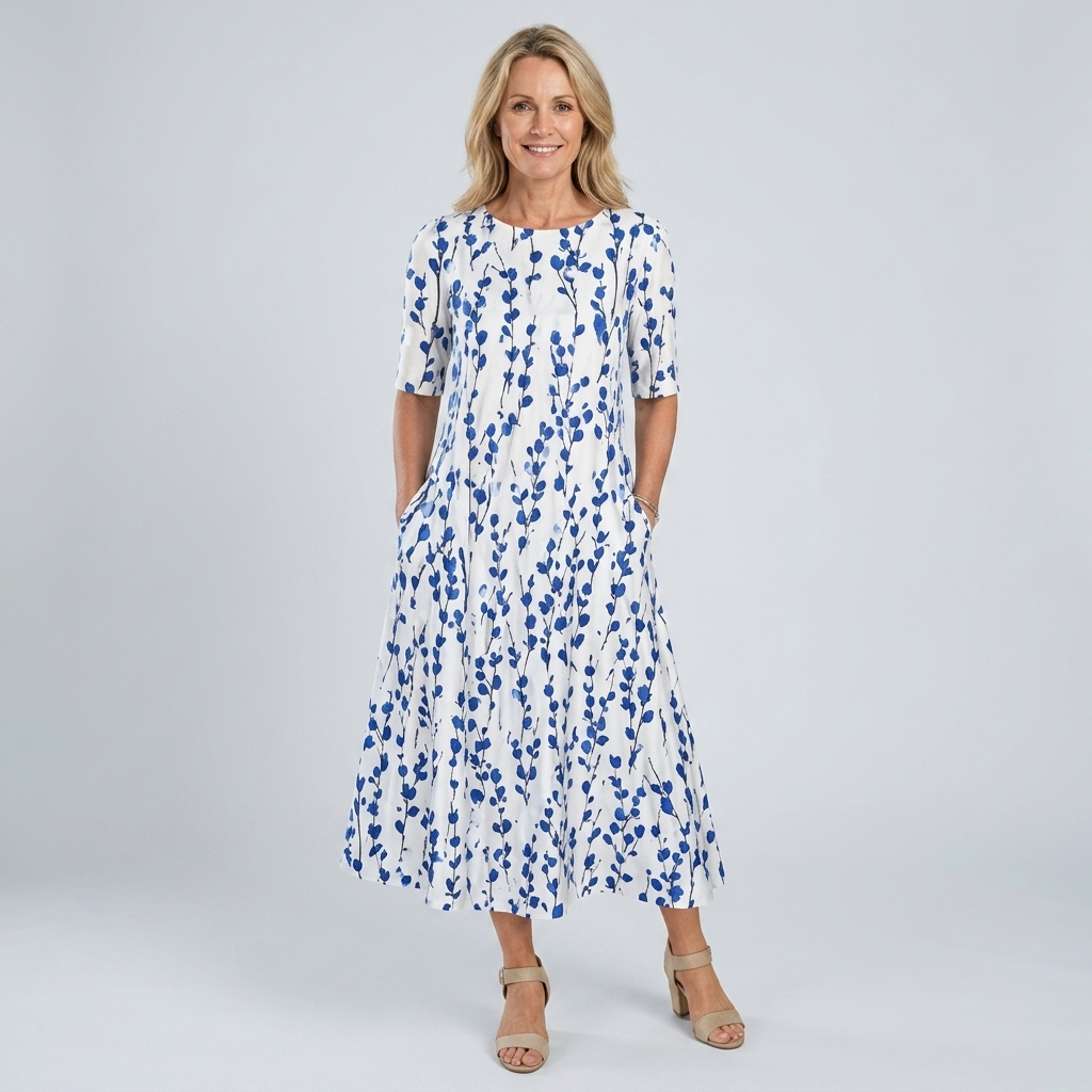 Sarah | Floral Midi Dress