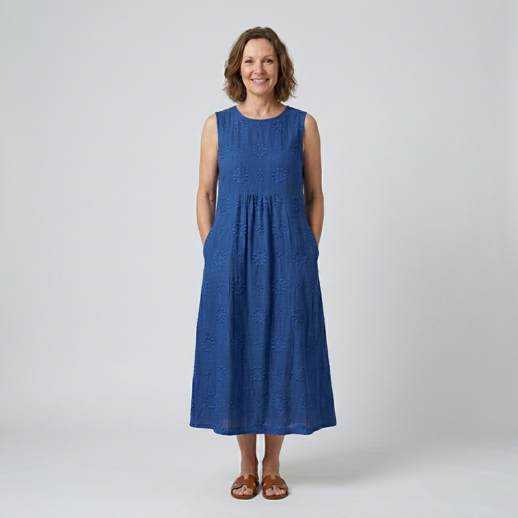 Sara | Patterned Midi Dress