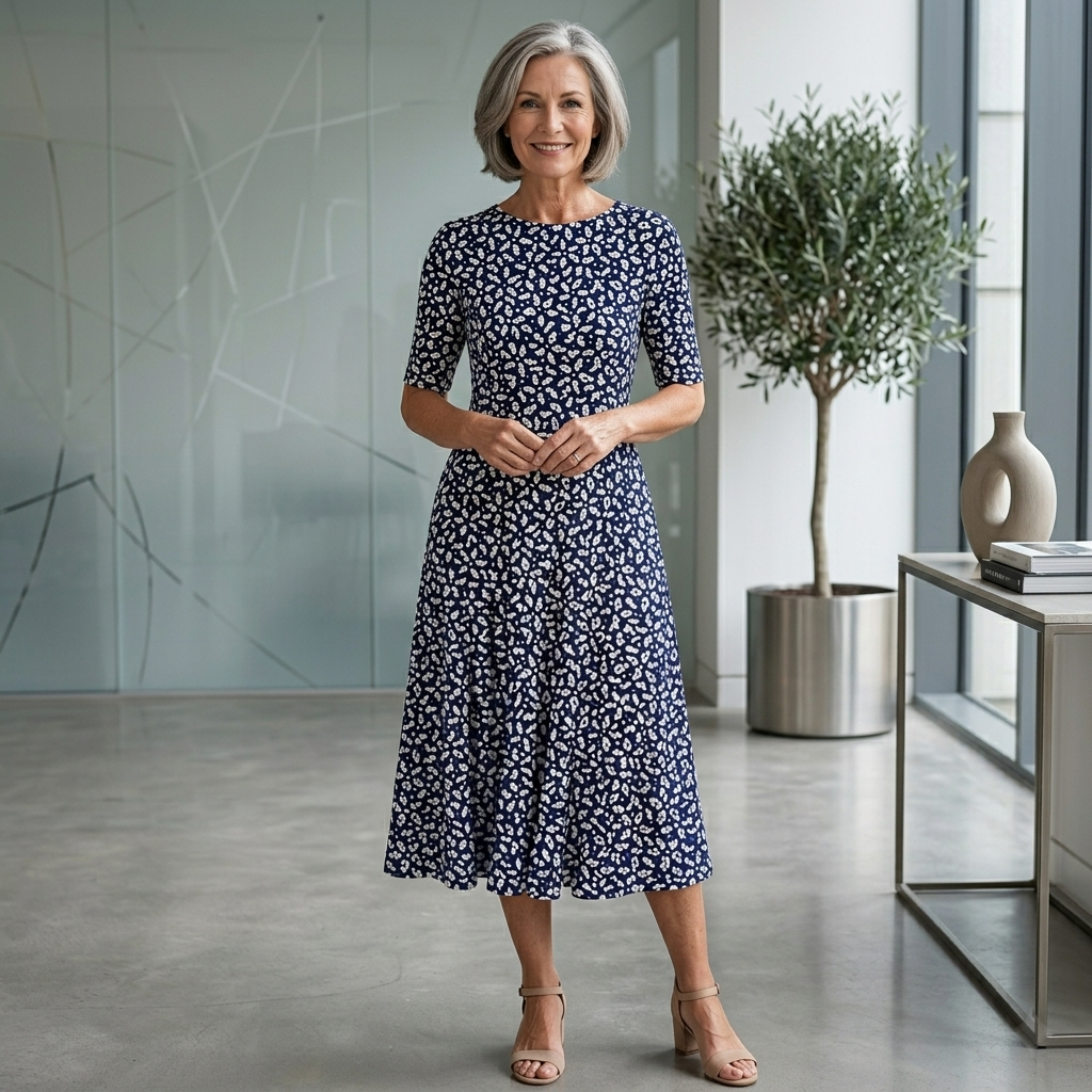 Sarah | Floral Midi Dress