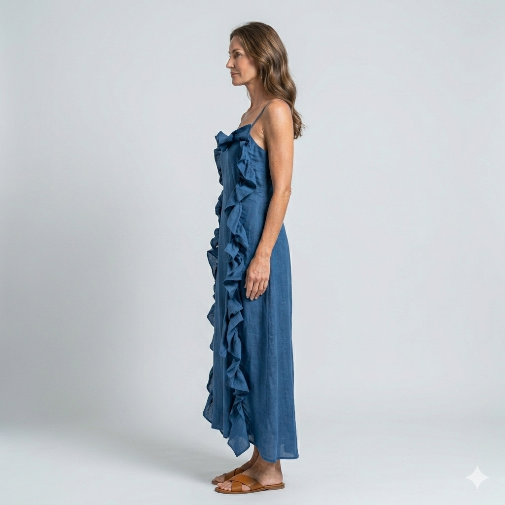 Diandra | Ruffle Strap Maxi Dress
