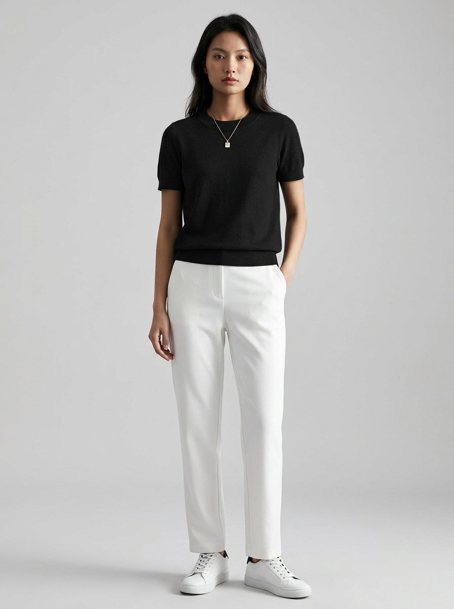 Vianca | Casual Crew Neck Top