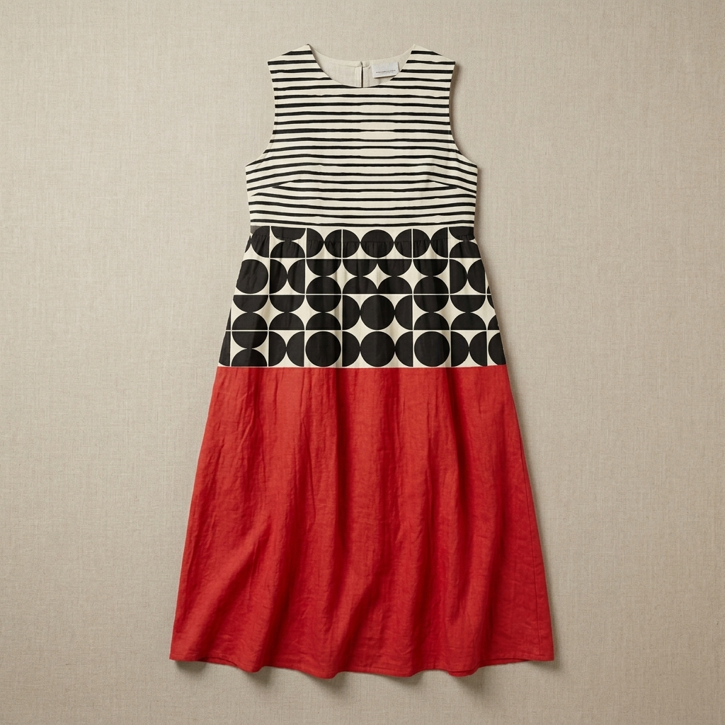 Jane | Colorblock Midi Dress