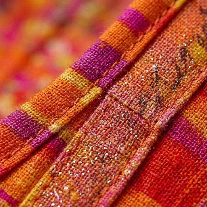 Faya | Sunset Patchwork Midi Dress