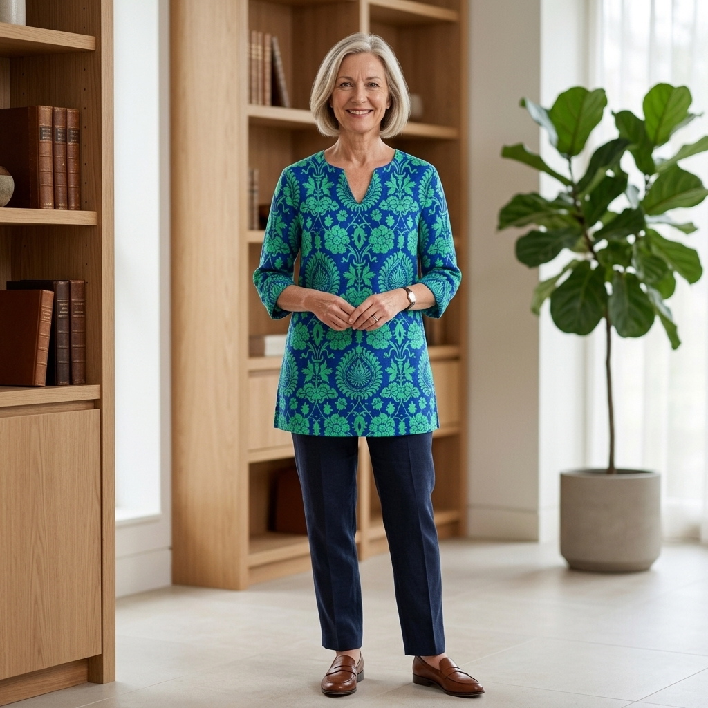 Ines | Relaxed Fluid V-Neck Blouse