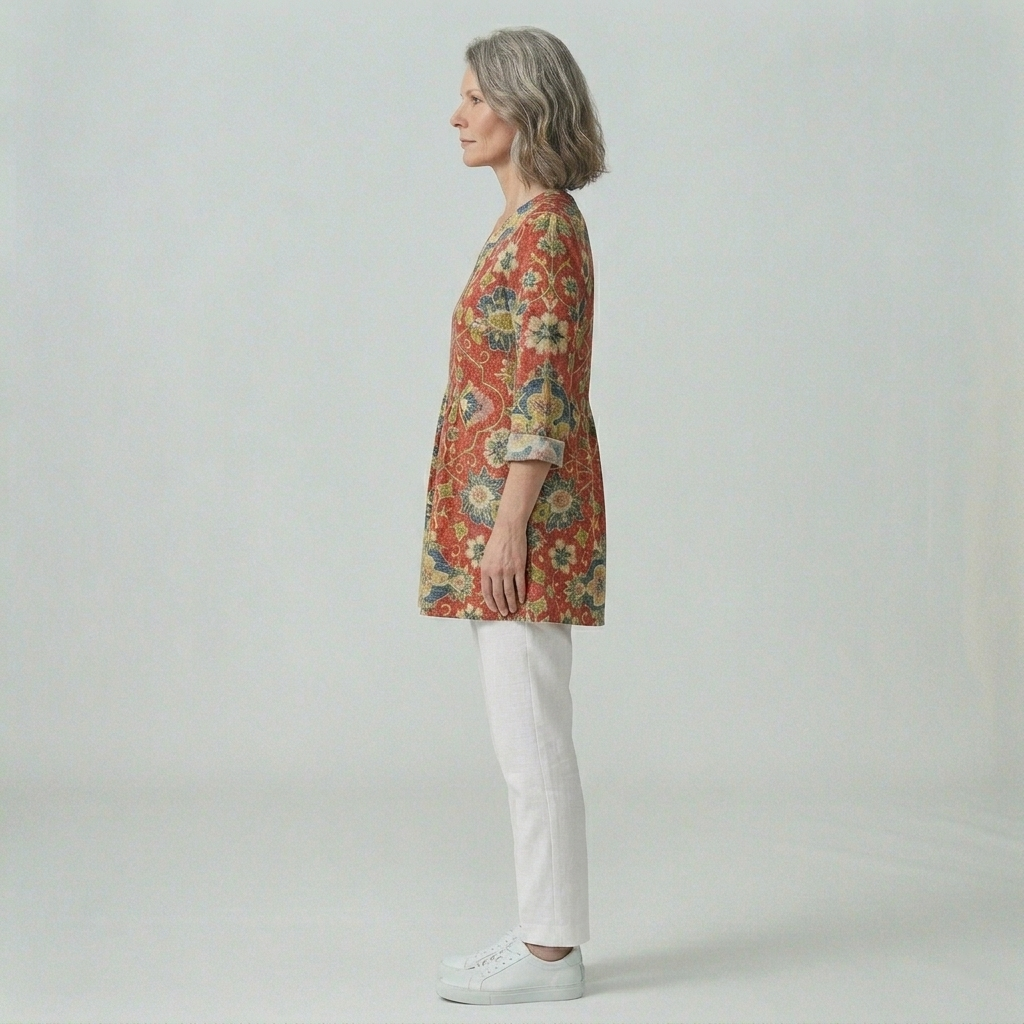 Lea | Elegant Fluid V-Neck Blouse