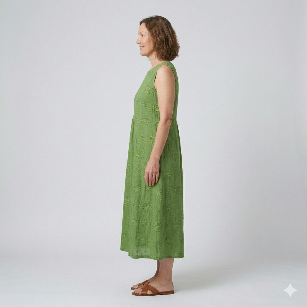 Sara | Patterned Midi Dress