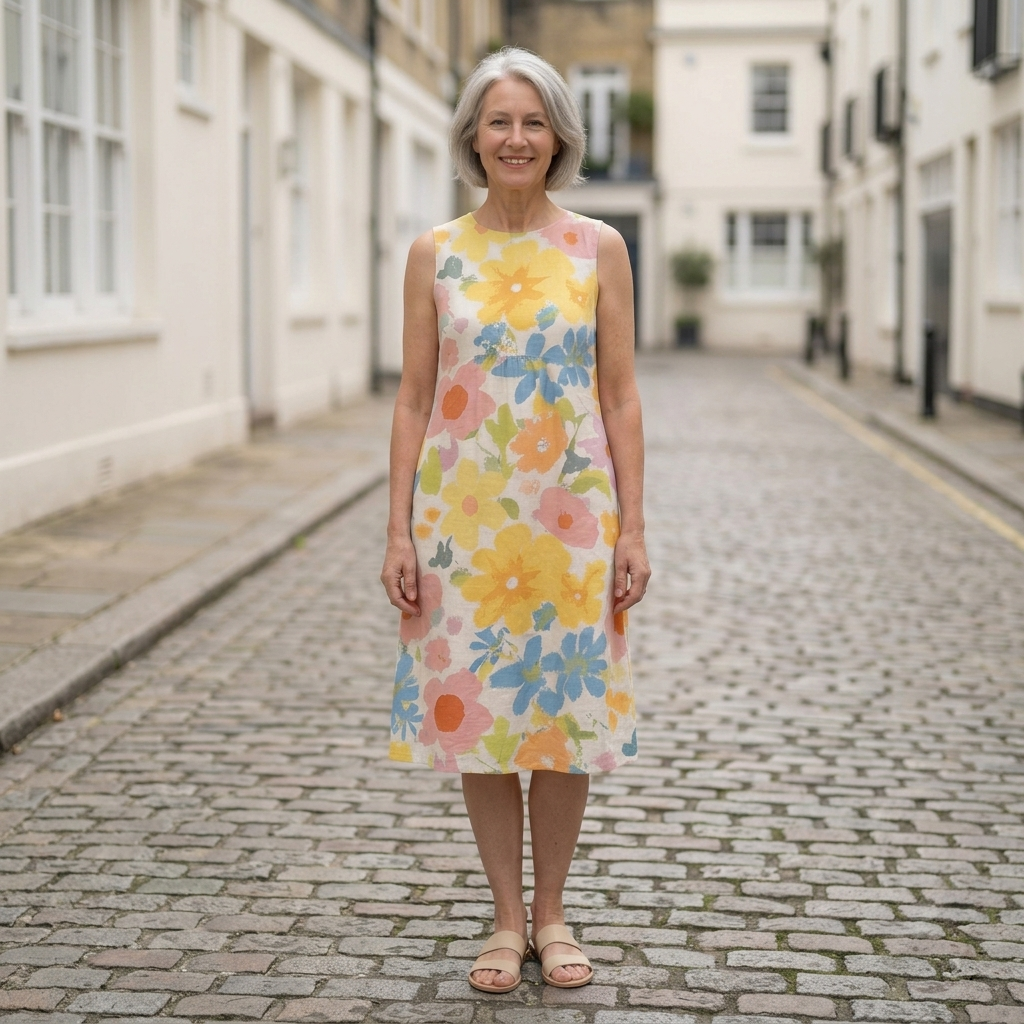 Ella | Pastel Floral Midi Dress