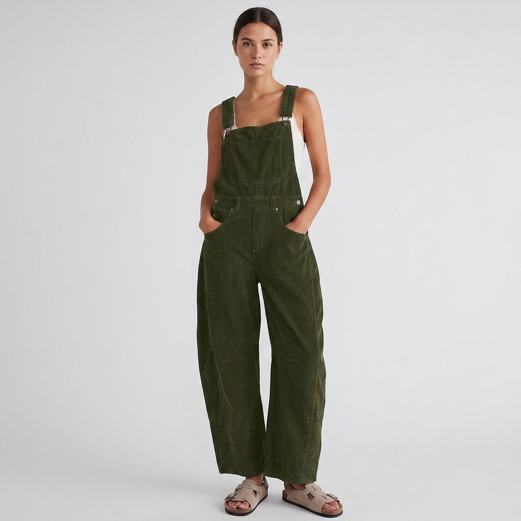 Rosalyn | Wide Leg Overalls Jumpsuit