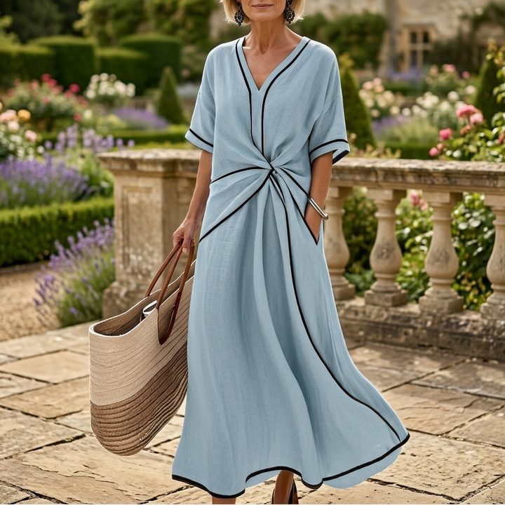 Aurora | Relaxed V-Neck Dress