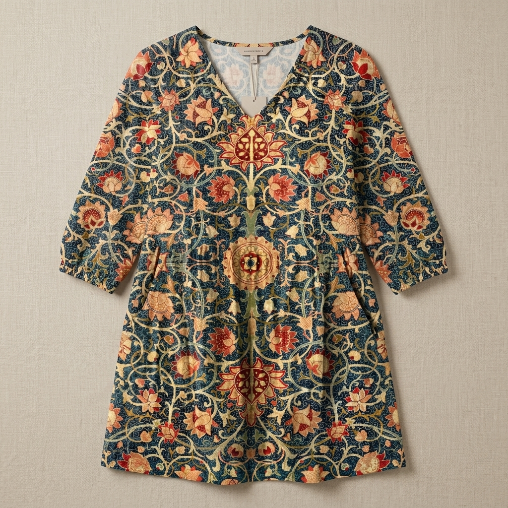 Celine | Long Blouse with V-Neck