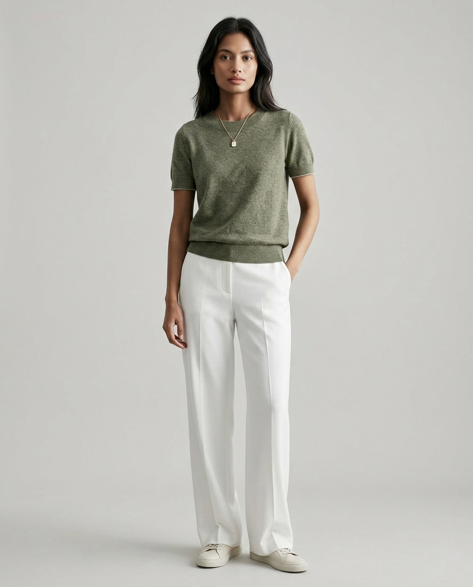 Vianca | Casual Crew Neck Top