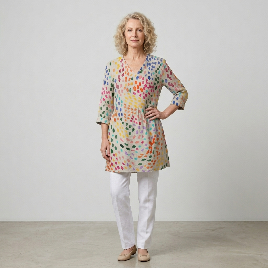 Pauline | Flowing Elegant V-Neck Blouse
