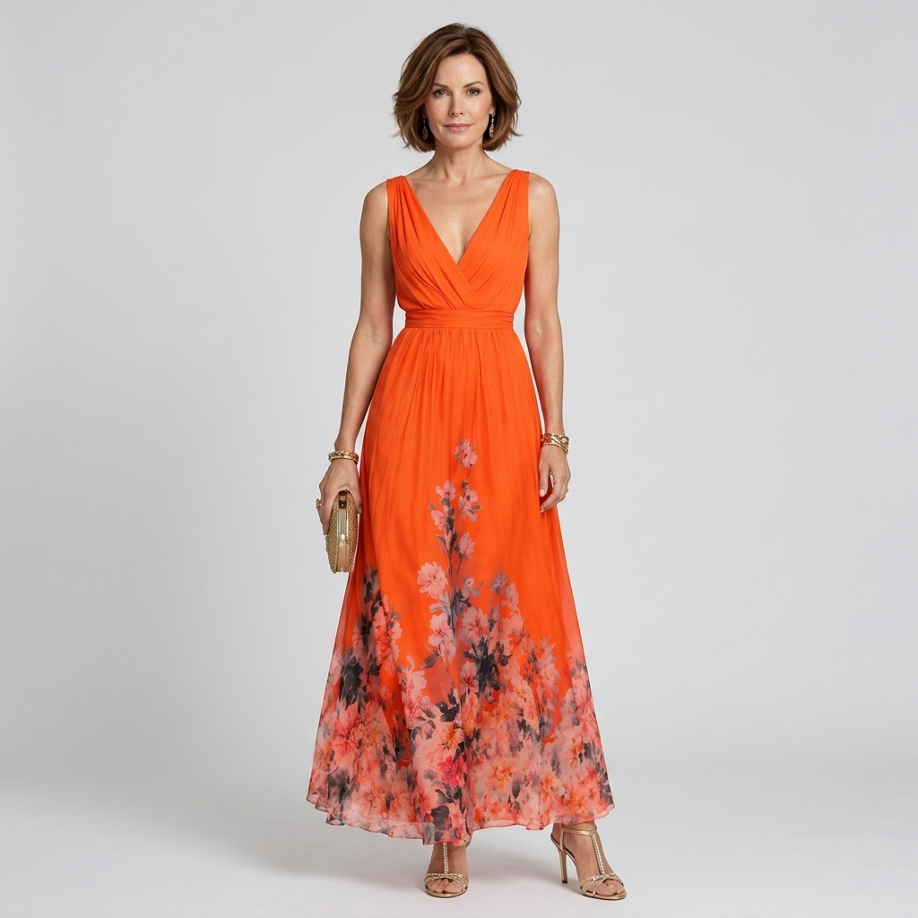 Mica | Sleeveless Floral Maxi Dress