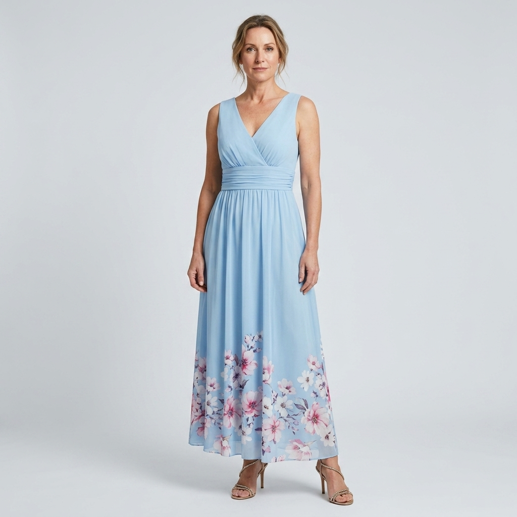 Mica | Sleeveless Floral Maxi Dress