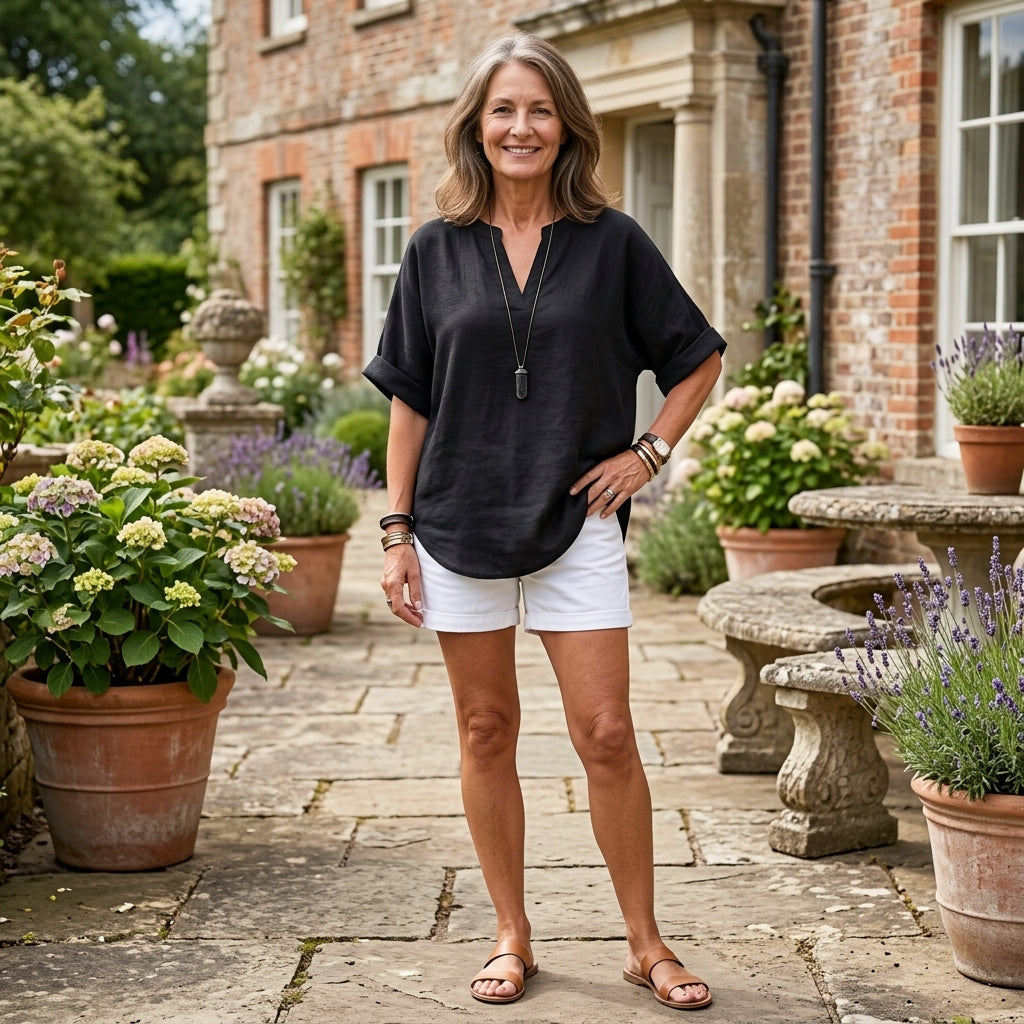 Emma | Casual Short Sleeve Blouse
