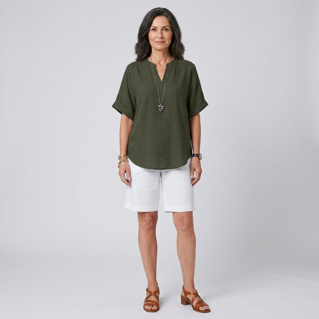 Emma | Casual Short Sleeve Blouse