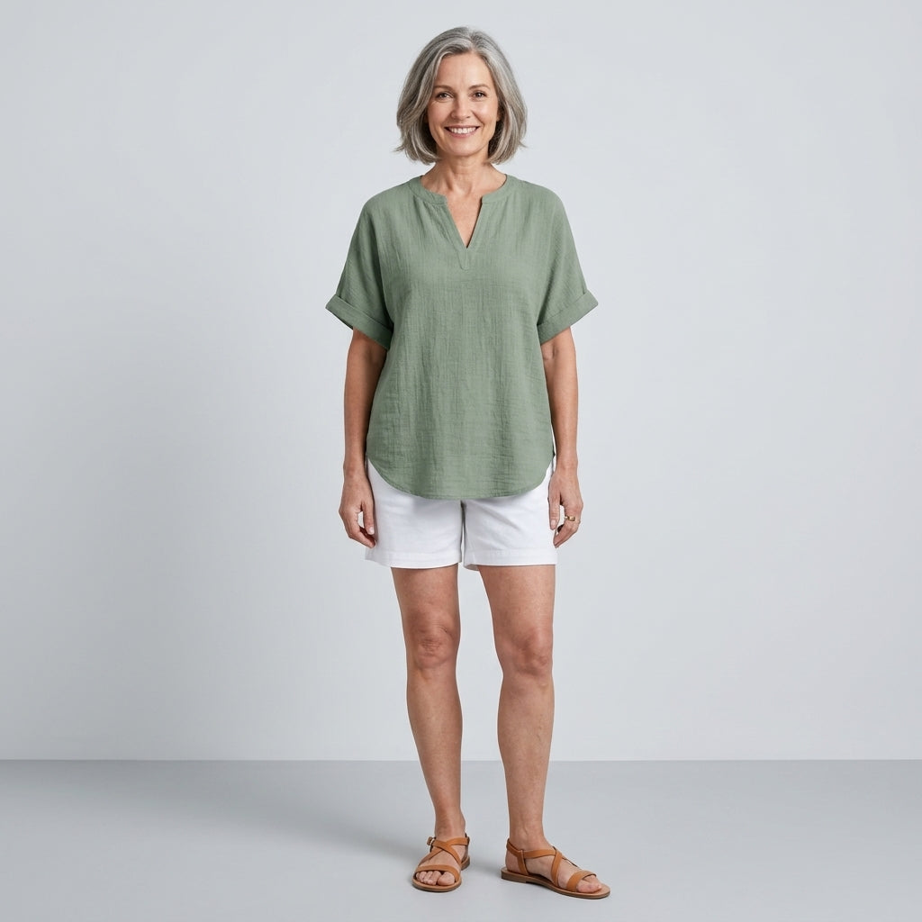 Emma | Casual Short Sleeve Blouse