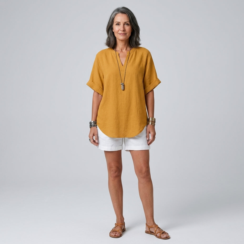 Emma | Casual Short Sleeve Blouse