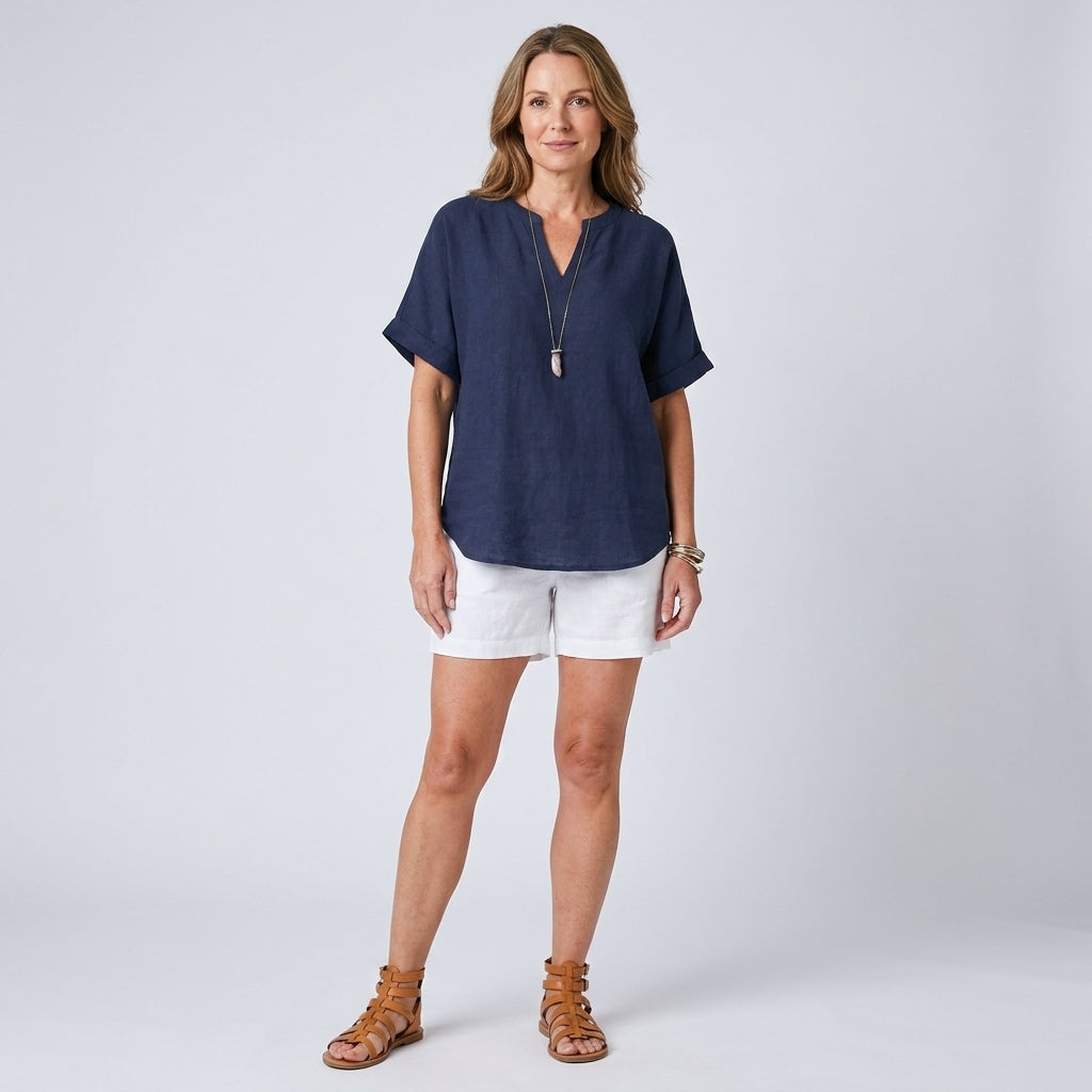 Emma | Casual Short Sleeve Blouse