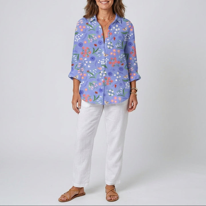 Felicia | Bloom Meadow V-Neck Blouse