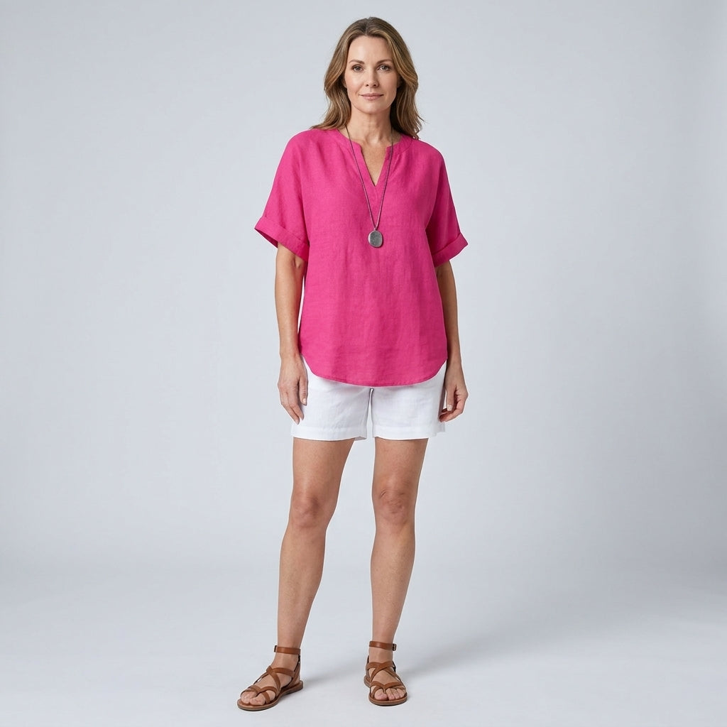 Emma | Casual Short Sleeve Blouse