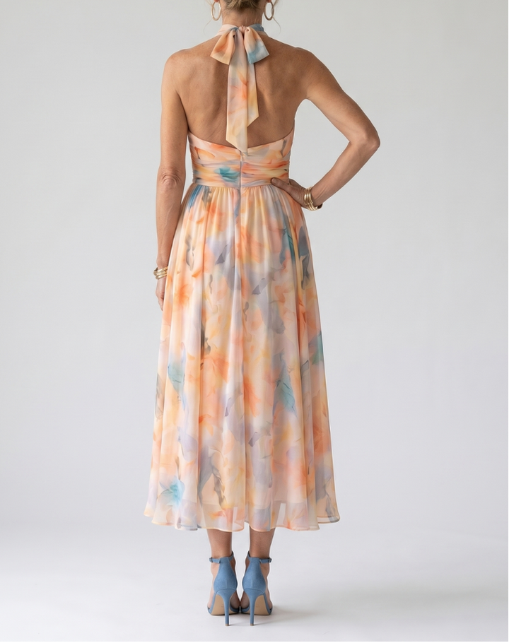 Elin | Soft Halter Midi Dress
