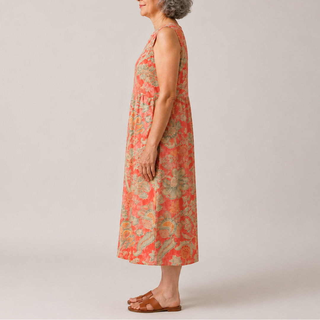 Bethany | Floral Print Midi Dress