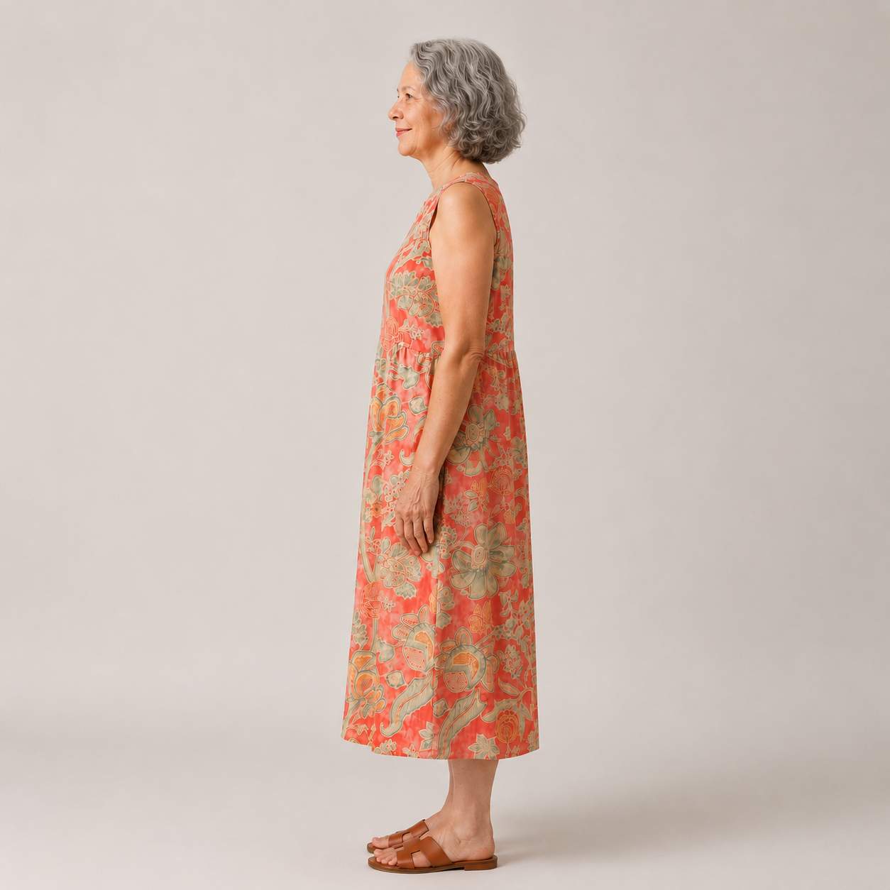 Bethany | Floral Print Midi Dress