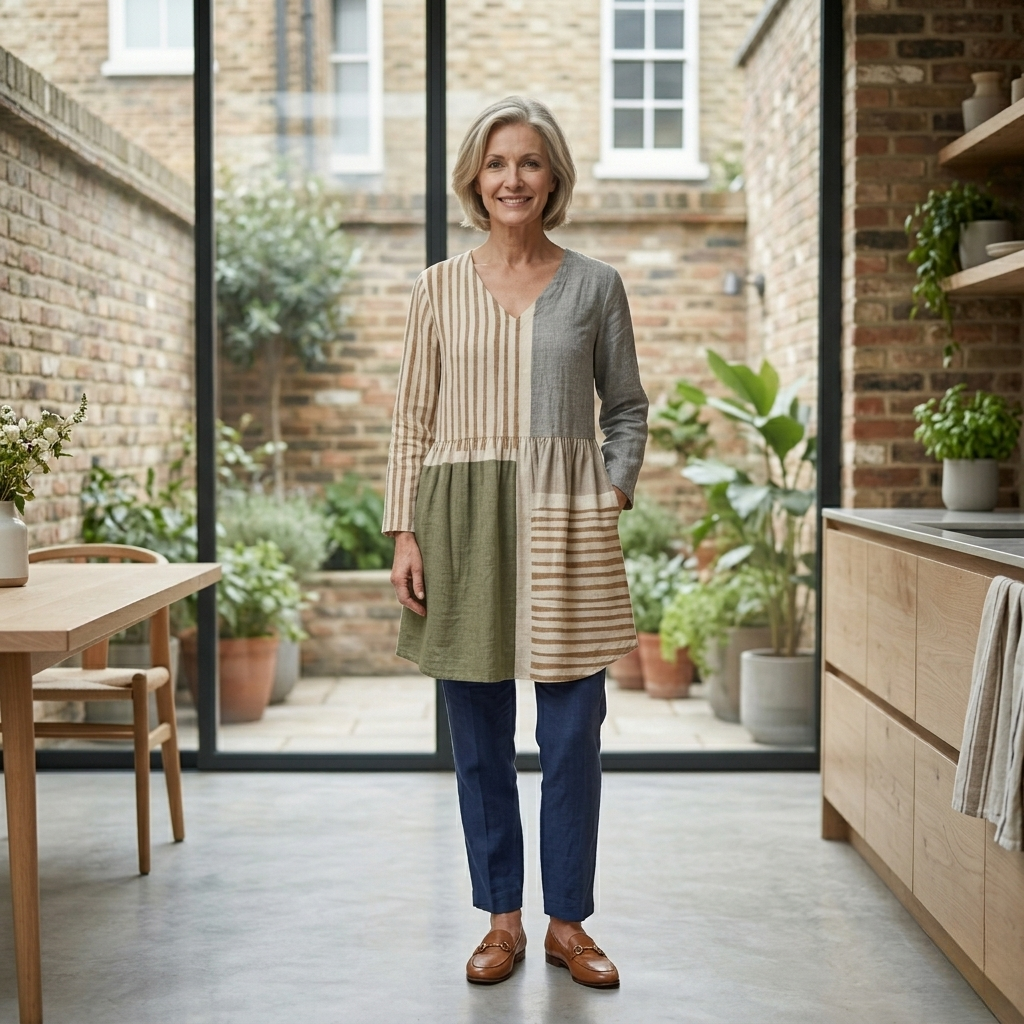 Camille | Long Blouse with V-Neck
