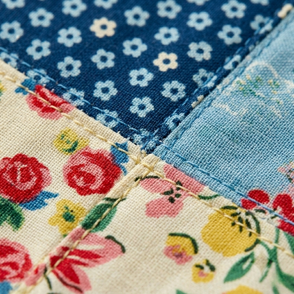 Anna | Patchwork Print Midi Dress