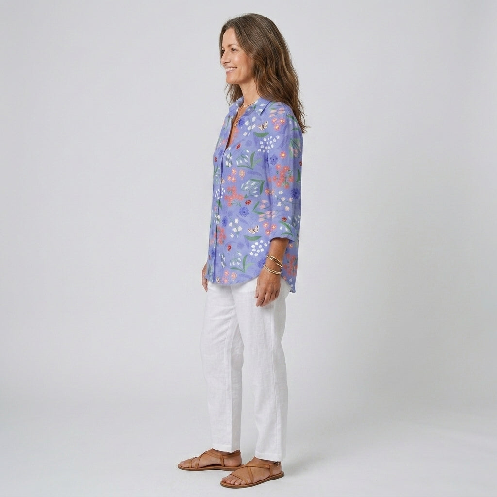 Felicia | Bloom Meadow V-Neck Blouse